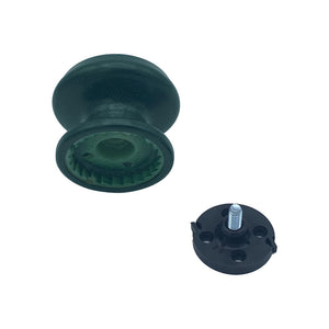 Pomolo fisso per porta SAGUATTI 877/80SAB in alluminio verde opaco