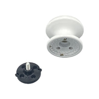 Pomolo fisso per porta SAGUATTI 877/80TB in alluminio bianco lucido