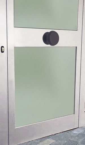 Pomolo fisso per porta SAGUATTI 877/80UAB in alluminio marrone opaco