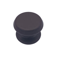 Pomolo fisso per porta SAGUATTI 877/80UAB in alluminio marrone opaco