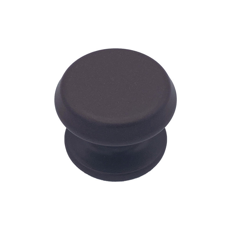 Pomolo fisso per porta SAGUATTI 877/80UAB in alluminio marrone opaco