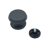 Pomolo fisso per porta SAGUATTI 877/80YAB in alluminio grigio opaco