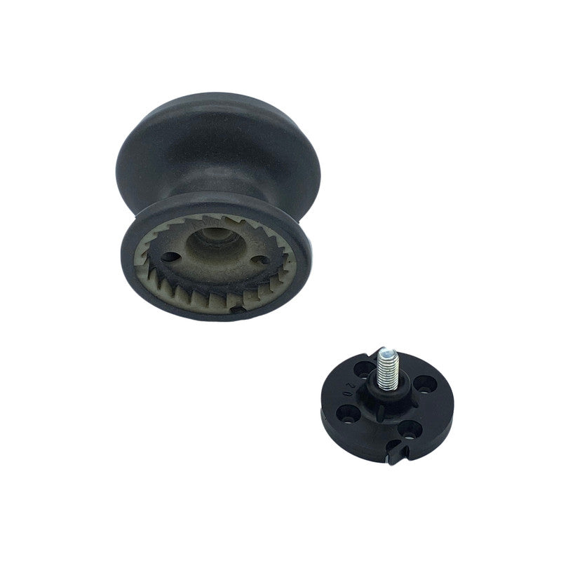 Pomolo fisso per porta SAGUATTI 877/80YAB in alluminio grigio opaco