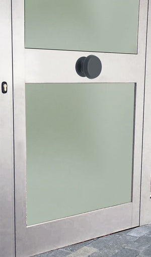 Pomolo fisso per porta SAGUATTI 877/80YAB in alluminio grigio opaco