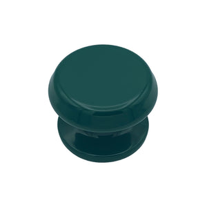 Pomolo fisso per porta SAGUATTI 877/80SB in alluminio verde lucido