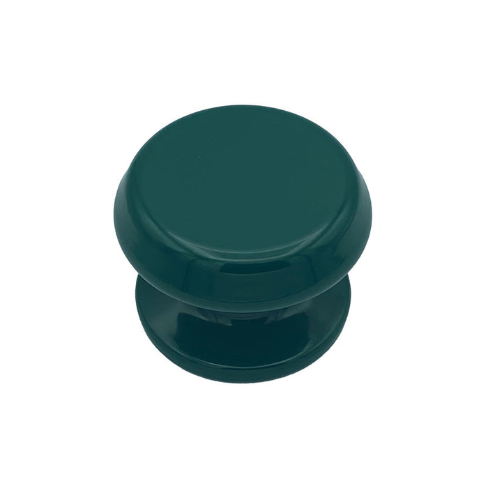 Pomolo fisso per porta SAGUATTI 877/80SB in alluminio verde lucido