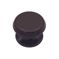 Pomolo fisso per porta SAGUATTI 877/80UB in alluminio marrone lucido