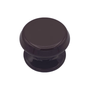 Pomolo fisso per porta SAGUATTI 877/80UB in alluminio marrone lucido