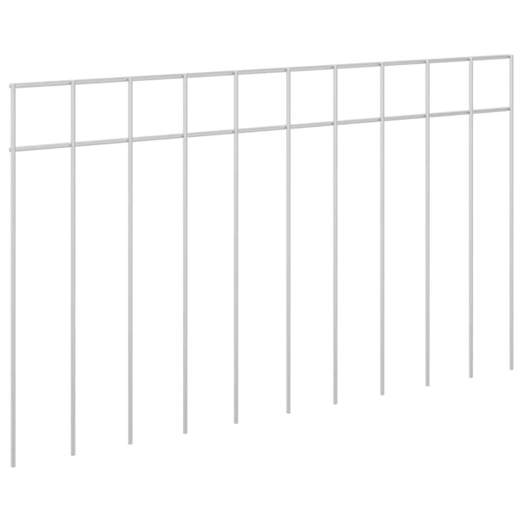Pannello di Recinzione da Giardino 48 pcs Acciaio zincato 42042948