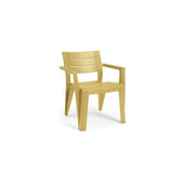 SEDIA CON BRACCIOLI GIALLO SENAPE PL JULIE CHAIR 61,5X58,5X79H
