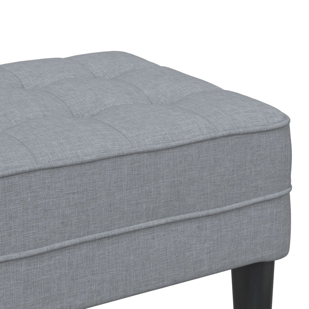 panca  Grigio chiaro 113x57x39 cm Tessuto