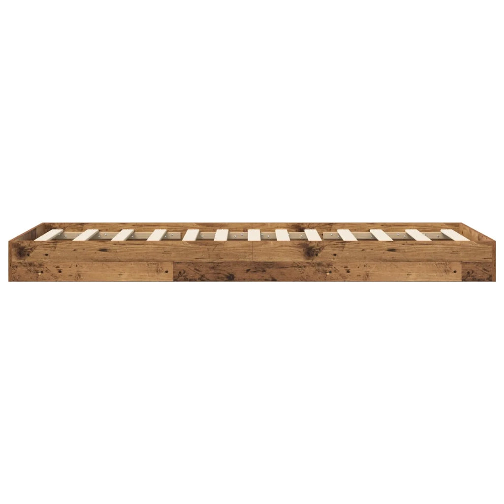Struttura letto a pavimento Legno antico 80 x 200 cm