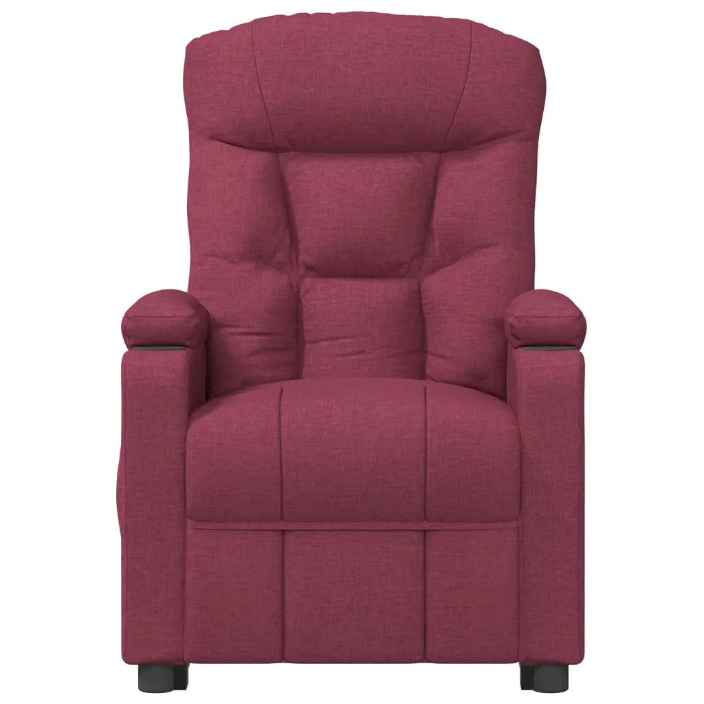 Poltrona Elettrica Reclinabile Rosso Vino in Tessuto cod mxl 62923