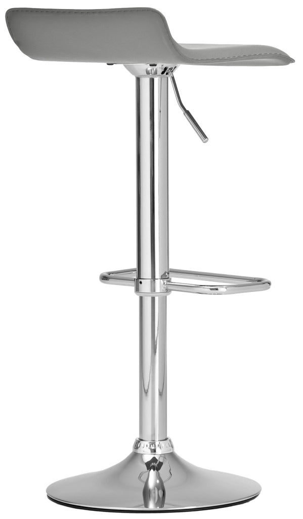Sgabello bar Dyn in similpelle grigio