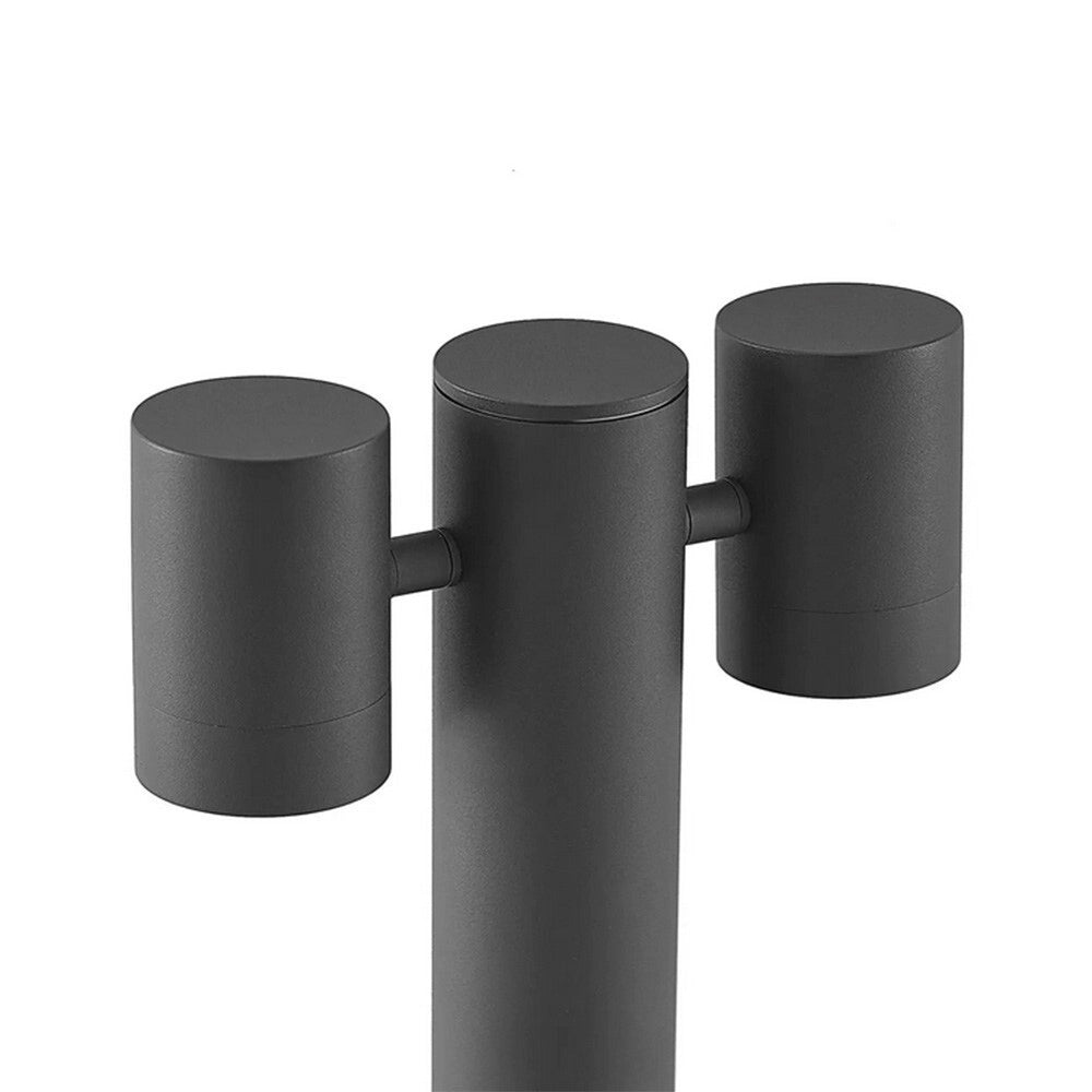 Trade Shop - Lampione Giardino Moderno Con Diffusori Orientabili Lampada Attaco Gu10 Ip44 539pb-b440 -
