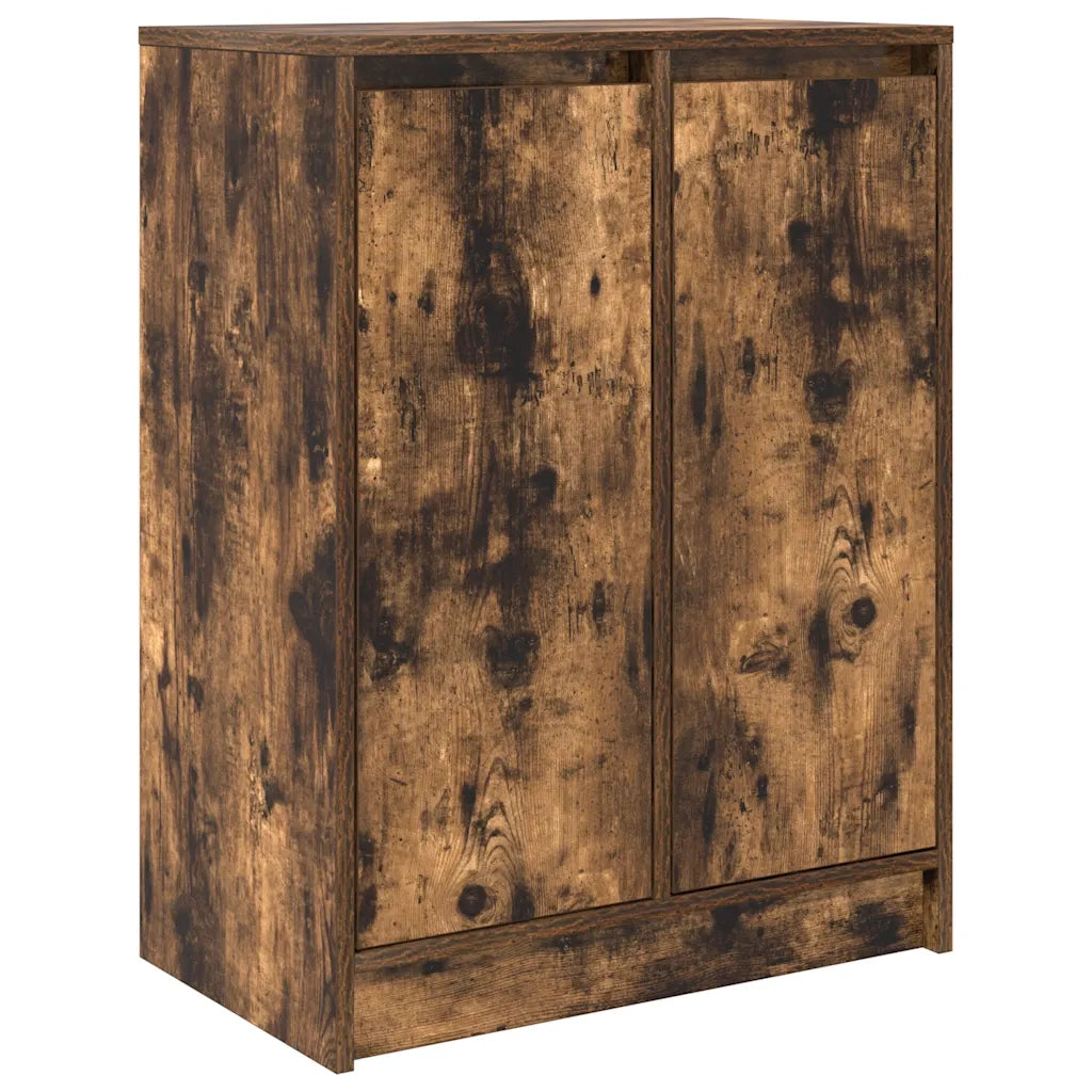 Credenza Rovere Fumo 57x34x76 cm in Legno Multistrato