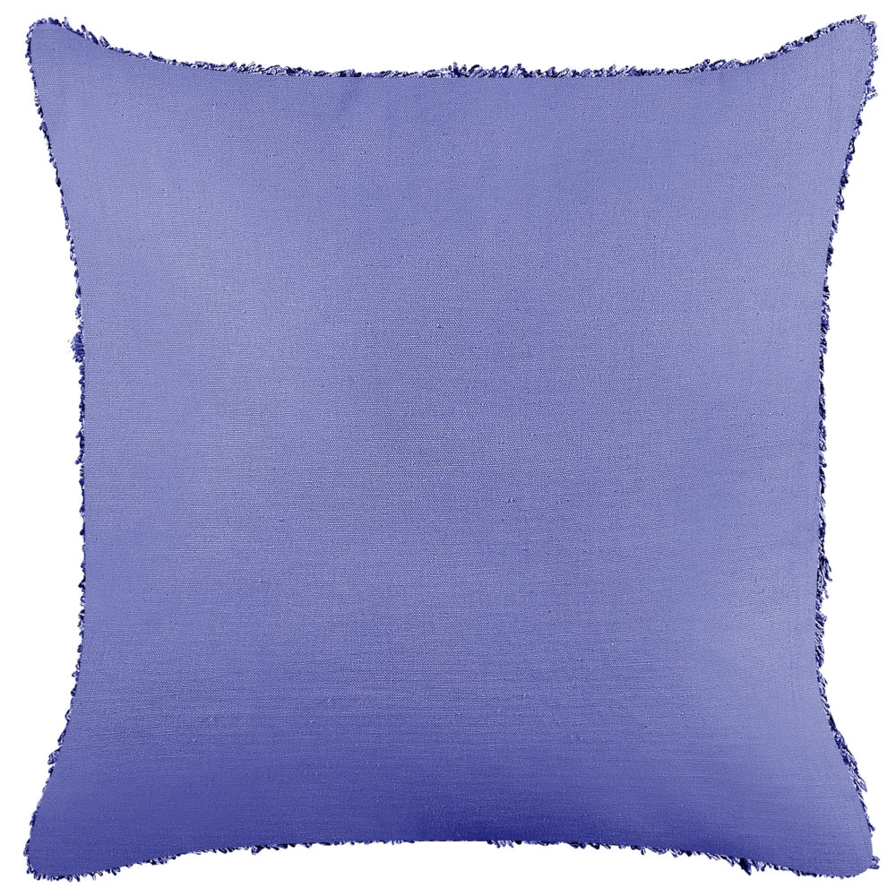 Set di 2 cuscini decorativi viola cotone 45 x 45 cm solido motivo geometrico trapuntato Boho cuscino