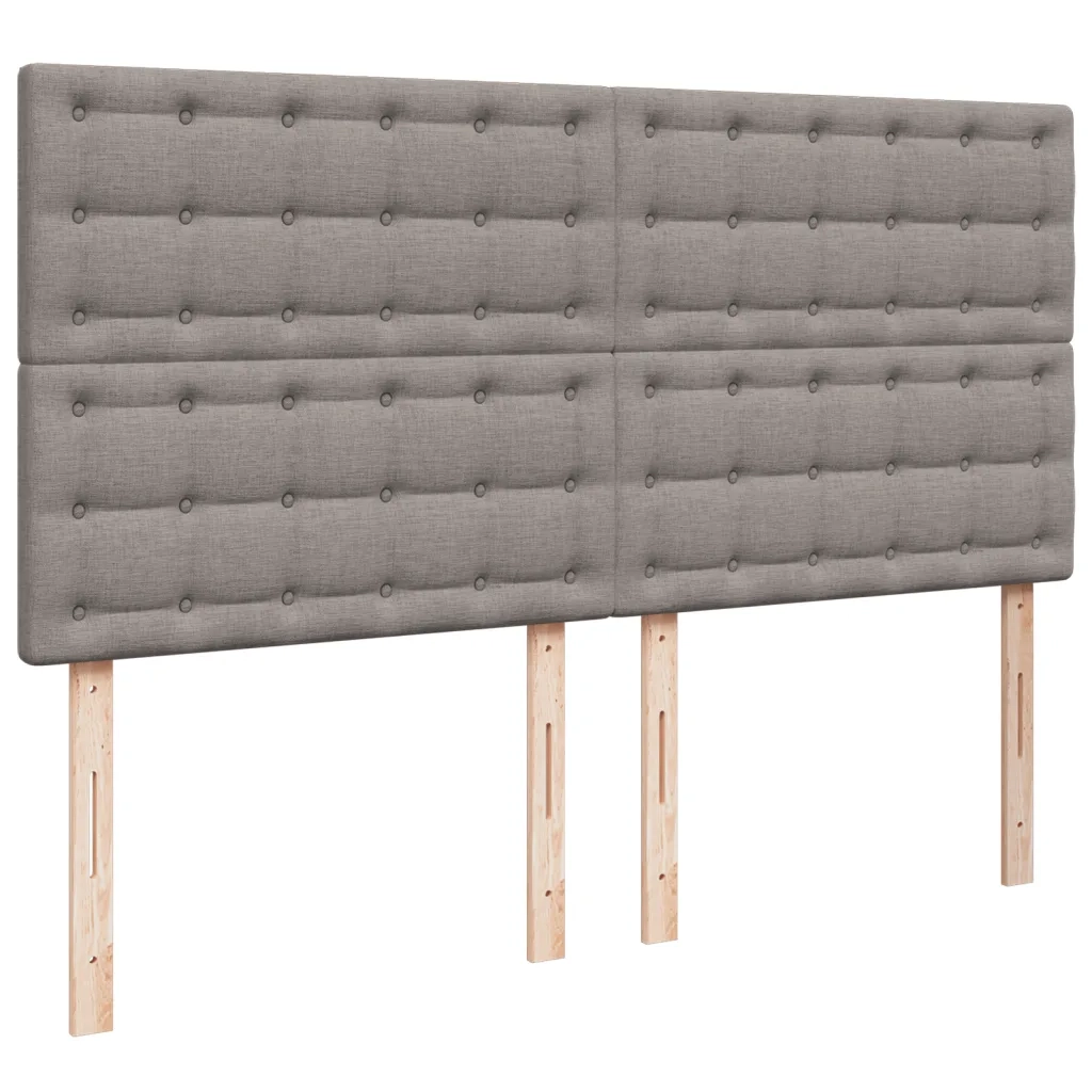 Giroletto a Molle con Materasso Tortora 200x200 cm in Tessuto 3290613