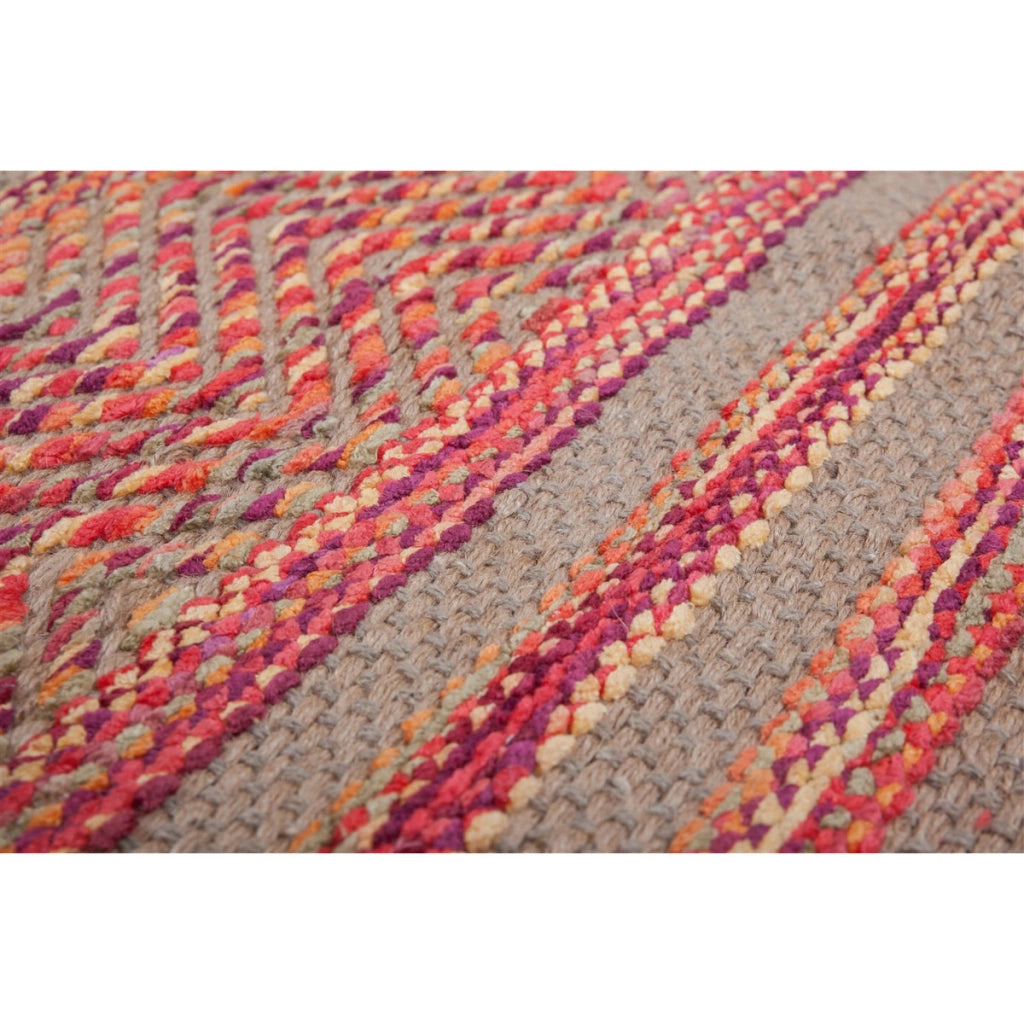 Tappeto Sienna 800 in Juta e Cotone Rosso