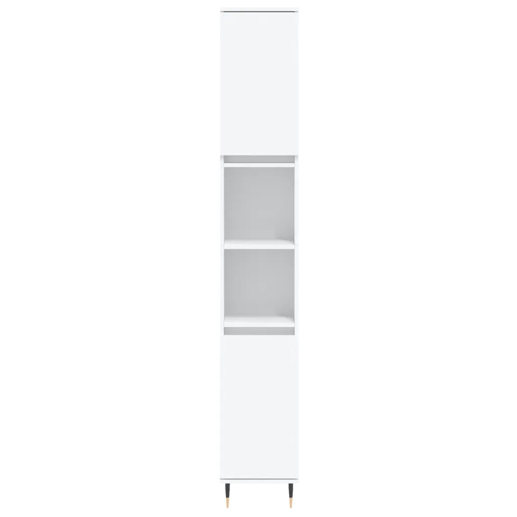 Set di Mobili da Bagno 3 pz Bianco in Legno Multistrato 3187781