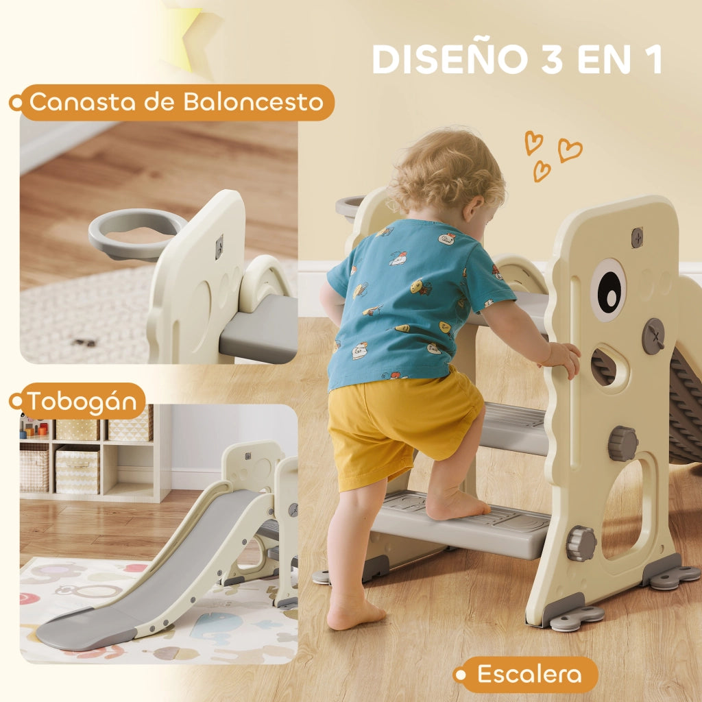 Letto A Soppalco Con Scivolo Dinosauro E Scala ¨C Minimal ¨C 146x52x65 Crema