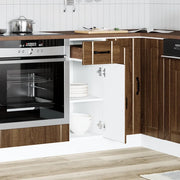 vidaXL Base da Cucina Lucca Rovere Marrone in Legno Multistrato