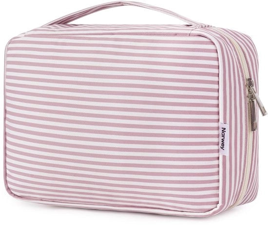 Toilettes per donne - Toilettes appese, toilettes per donne e uomini, borsa cosmetica - sacchetto da bucato (strette strisce di tessuto)