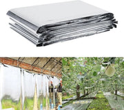 Foglio riflettente per giardino e serra in PETP - alto riflesso - aumenta la crescita delle piante - 210 x 120 cm - argento