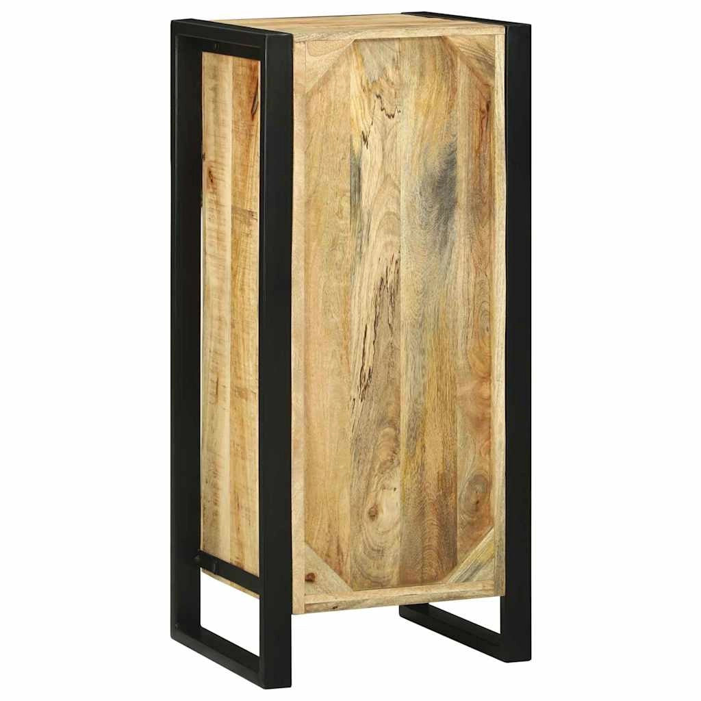 Mobile da bagno moderno 40 x 35 x 90 cm con pratici ripiani stile contemporaneo legno di mango marrone 02_0057648