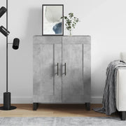 Credenza Grigio Cemento 69,5x34x90 cm in Legno Multistrato 830224