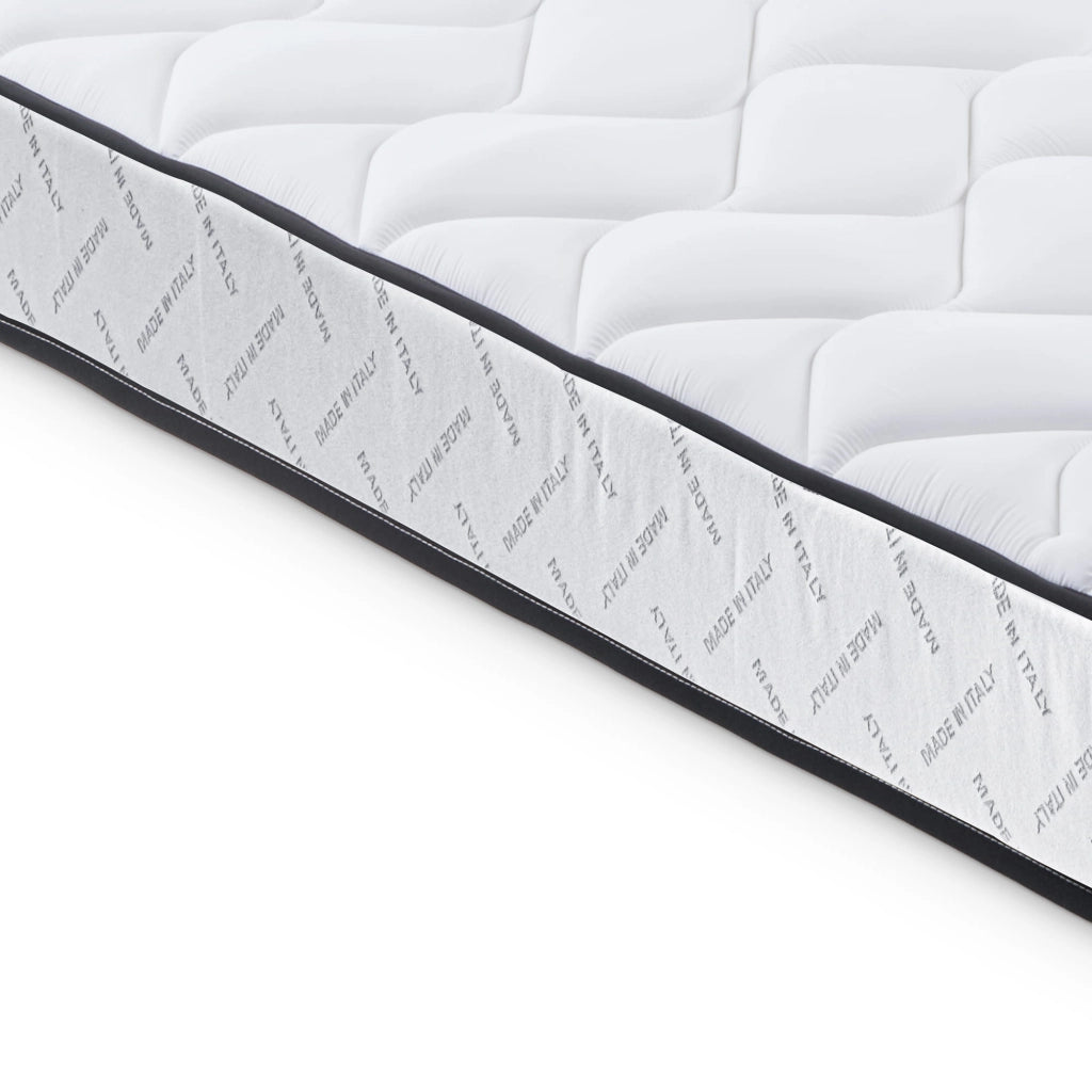 Materasso 160x200 cm in Memory Foam, Doppio Comfort H2/H3, Rivestimento Sfoderabile, 7 Zone, 100% Made in Italy
