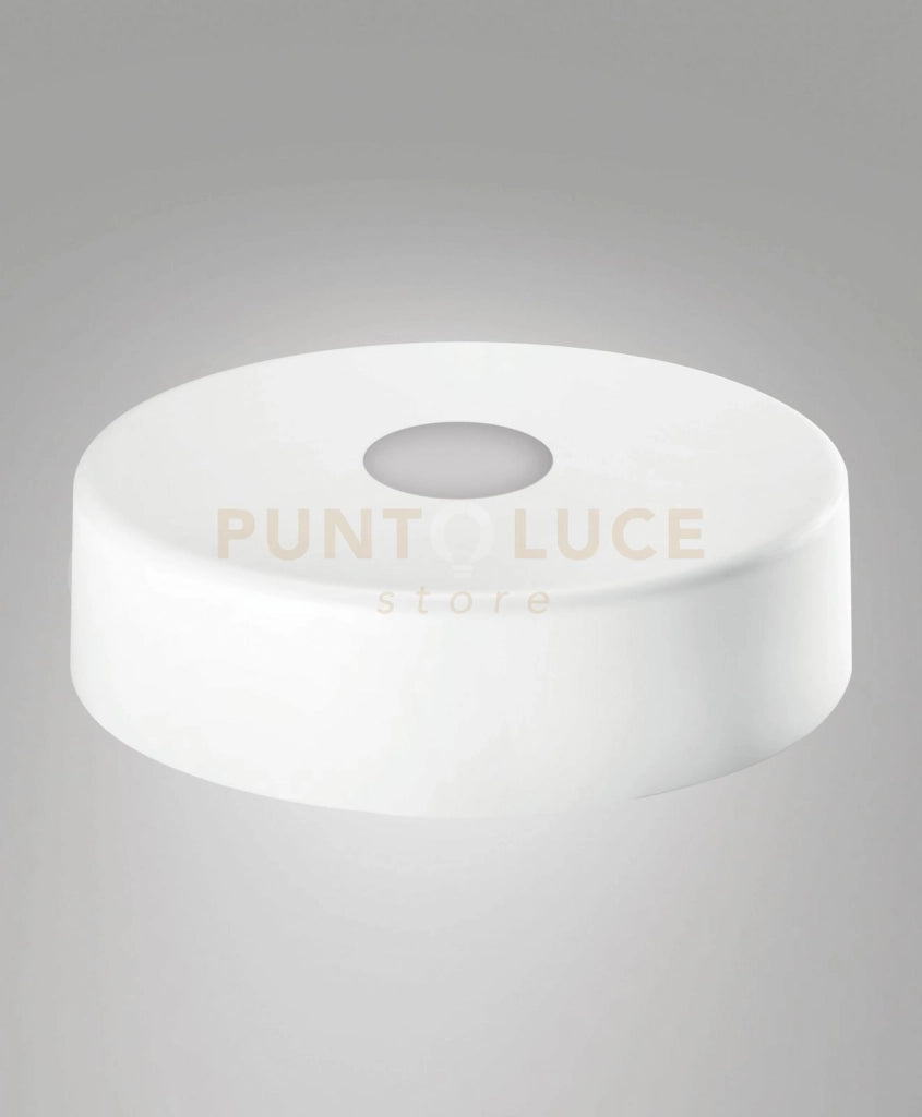 3805-57-102 DIFFUSORE/PARALUME IN METALLO BIANCO D.35CM H.10CM PER KIT LUCI LED 14W