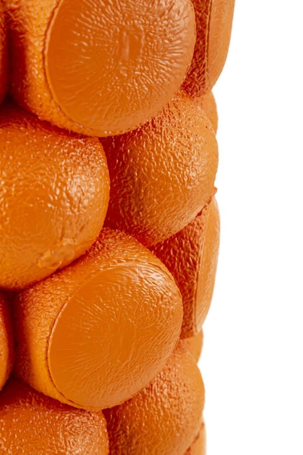 Vaso Orange Ø19x28 cm in Resina Arancione