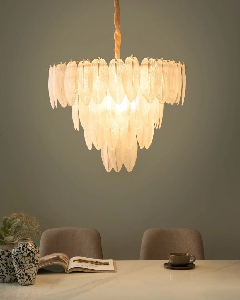 Lampadario in ottone, metallo e cristalli di vetro ⌀ 60 cm Lampada a sospensione stile glamour
