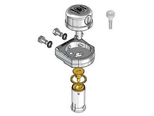 LUCCHETTO BLOCCASERRANDA A CAMPANA COMPLETO WL10- - (WL10.0000.0000) - 1 pezzi PREFER