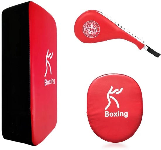 Pannello di allenamento 3 in 1 - Pannelli di allenamento per Taekwondo - Muay Thai - MMA - Superficie assorbente e antiscivolo - Pannello di protezione per colpi