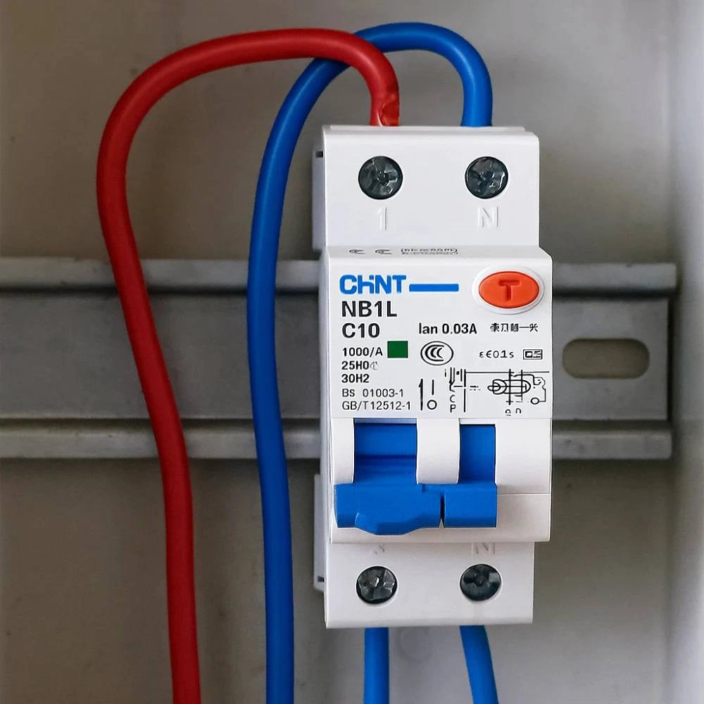Chint serie nb1l1 interruttore magnetotermico differenziale 1p+n alta protezione *** ampere 10 ampere, confezione 1