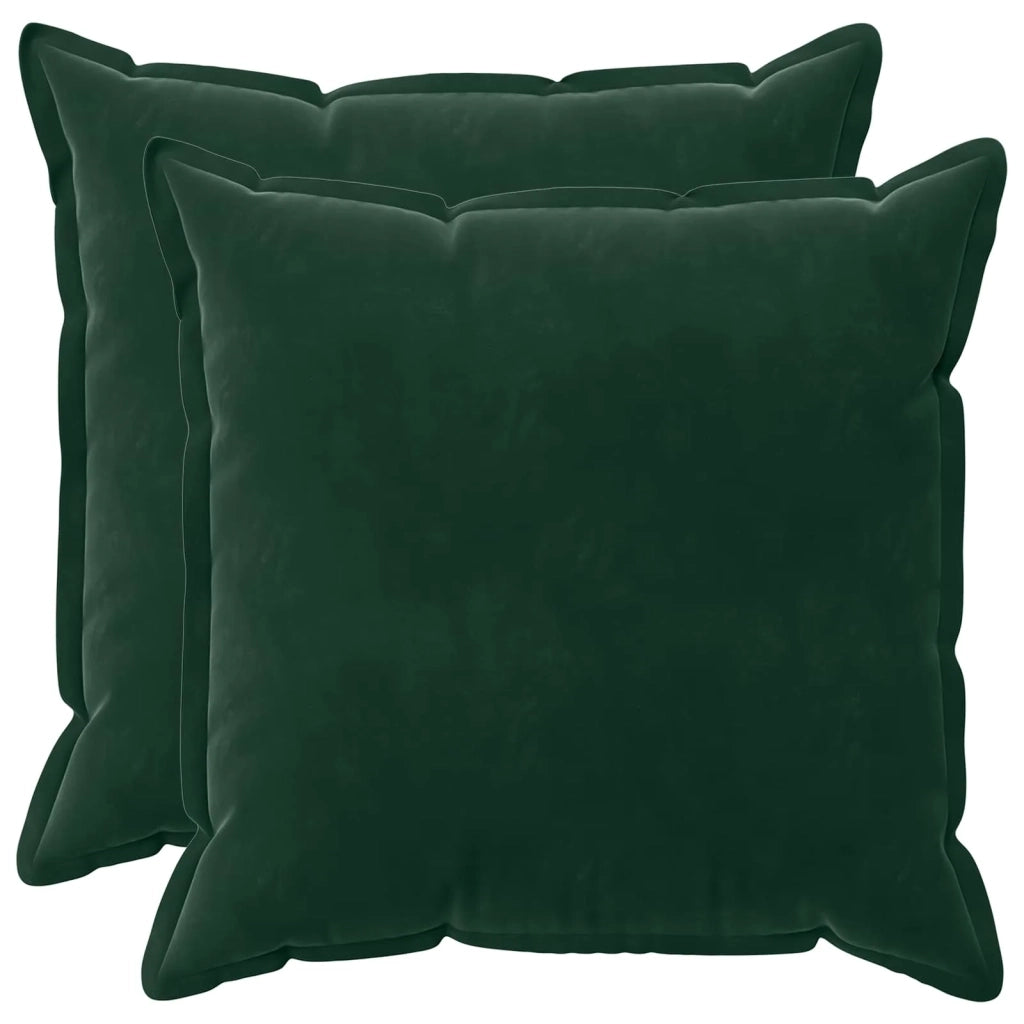 Cuscino con cuscino HOUTEN 2 pz Verde Scuro Velluto 936422