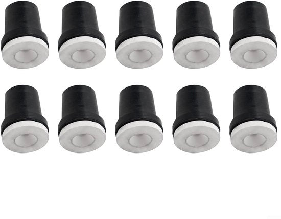 Kit di spugne per pulizia di superfici - Spugne ceramiche per pulizia di superfici - 10 pezzi - Diametro di accesso 3,5 mm - Materiale Kunststof/keramiek - Dimensioni 21 x 18 mm