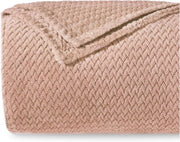 Banchetto morbido con disegno a Chevron - 220x240 cm - Beige - Microvezel