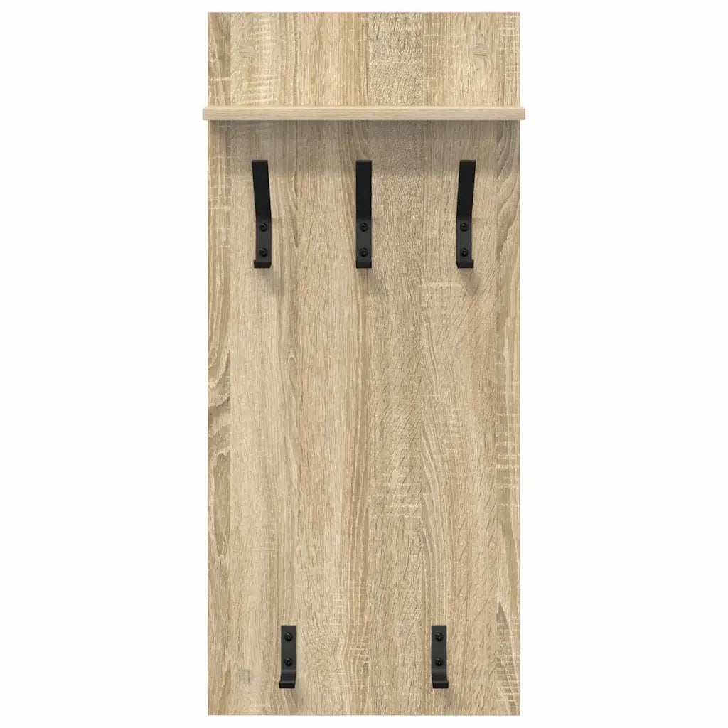 vidaXL Appendiabiti a muro rovere sonoma 90 x 40 x 10 cm