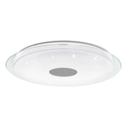 Plafoniera Moderna Lanciano-Z Acciaio Bianco Luce Led Integrato 38,1W