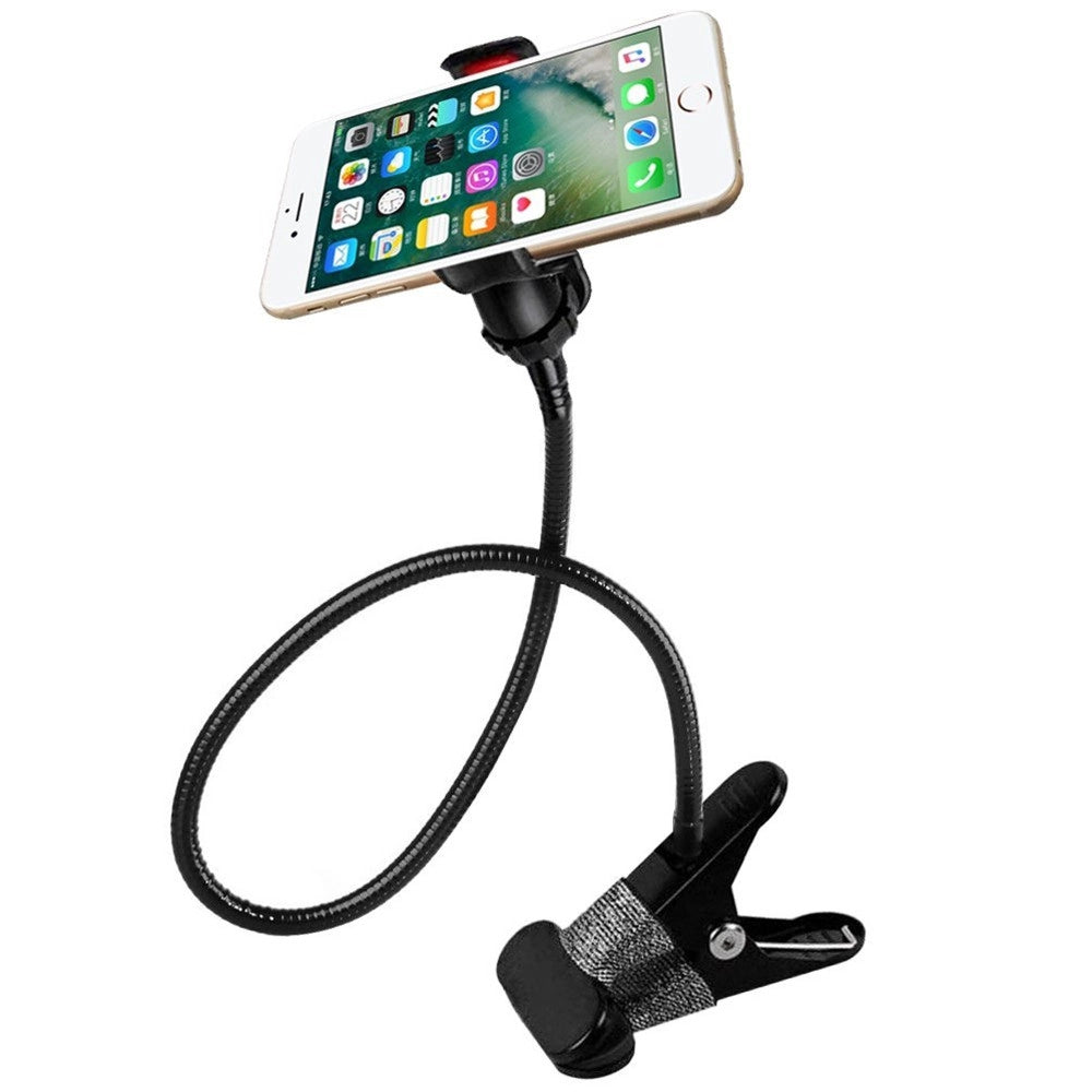 Trade Shop - Porta Cellulare Universale Flessibile Letto Da Tavolo Per Auto Sedia Supporto -