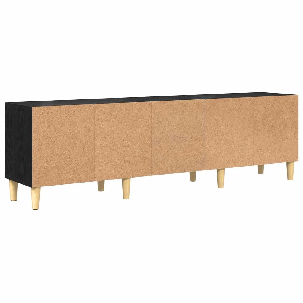 Mobile TV Rovere Nero 150 x 30 x 45 cm Legno multistrato 879482