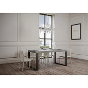 Tavolo allungabile 200/304x90 cm Tecno Premium telaio Antracite - Cemento