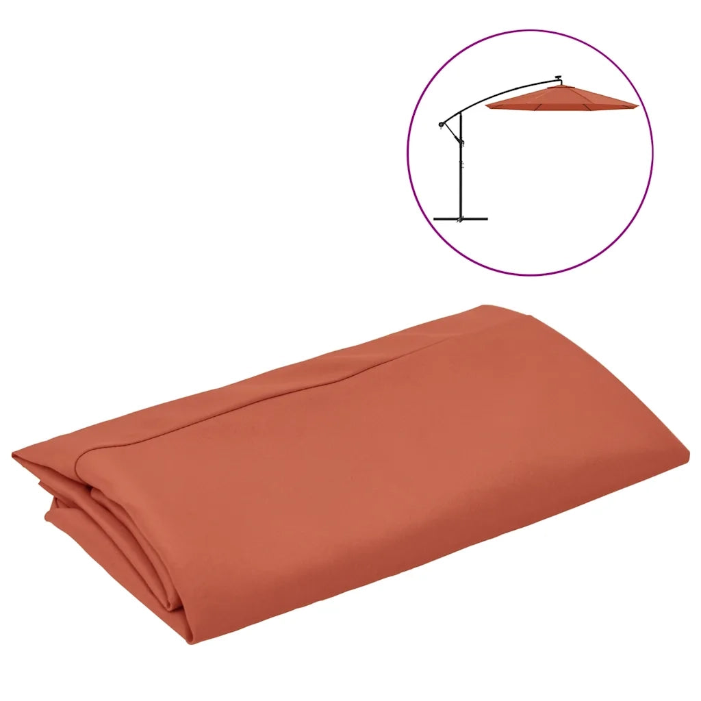 Telo di Ricambio per Ombrellone a Sbalzo Terracotta 300 cm CFW1907337