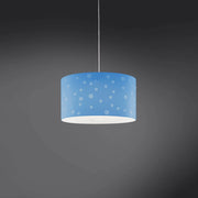 Sospensione Moderna Pois Polilux ® Blu Pastello 1 Luce E27 D40Cm