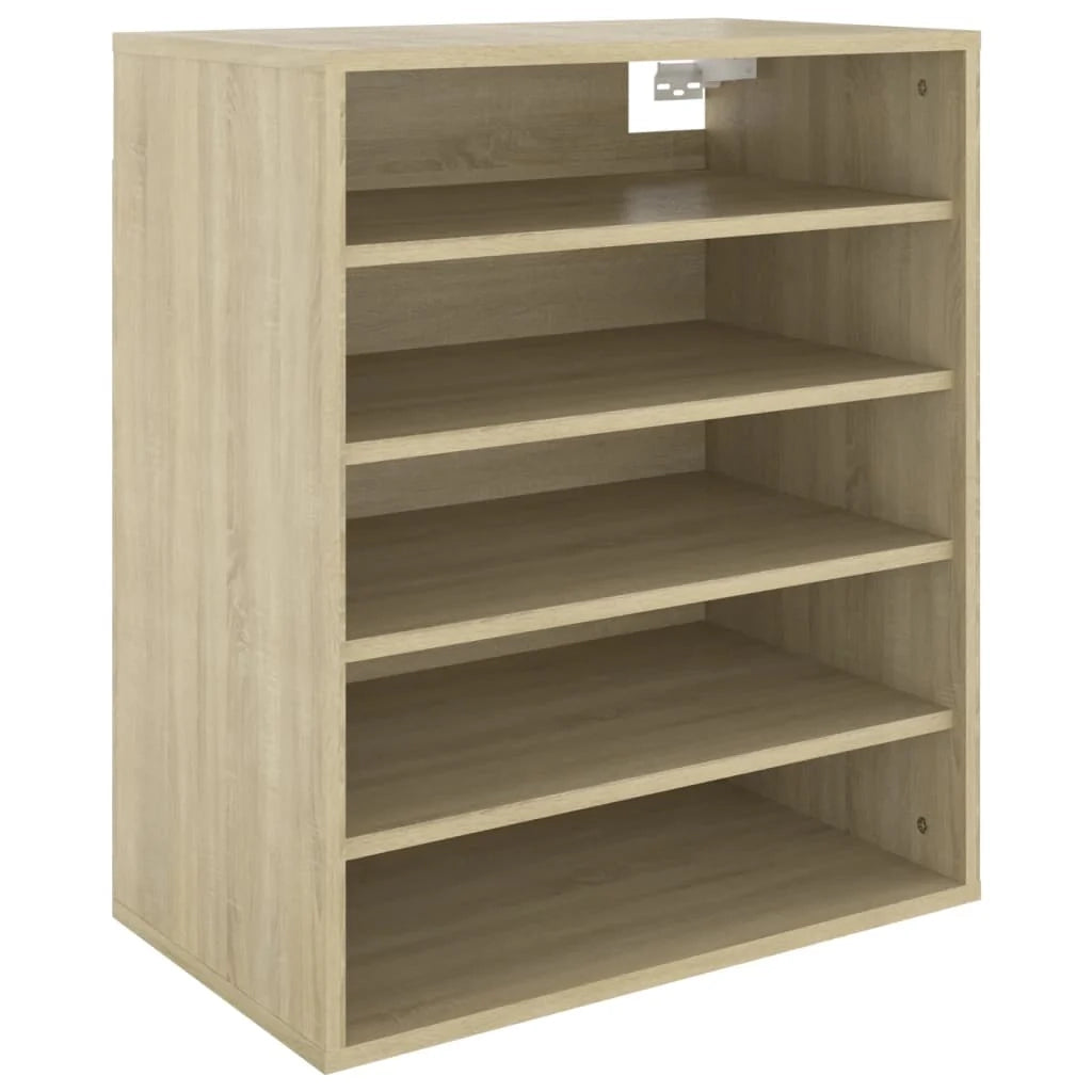 Scarpiera mobile contenitore per scarpe mobile per ingresso/corridoio/soggiorno legno Sonoma 60 x 35 x 70 cm marrone legno ingegnerizzato 02_0021716