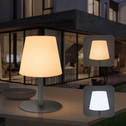 Lampada da tavolo - Lampada da tavolo a LED - Outdoor - Regolabile - Lampada da tavolo ricaricabile con luce calda bianca - Batteria impermeabile IP44 - Lampada per interni ed esterni, giardino, camera da letto, campeggio, arredamento (grigio)