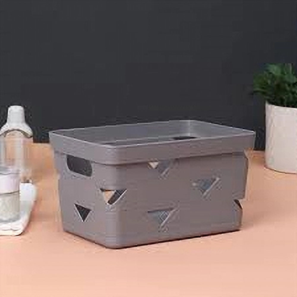 Trade Shop - Cesto Cestino Portatutto Oggetti Organizzatore Rettangolare 21.6x14.8x12cm 10717 -